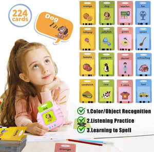 Talking Flash Cards for Toddler Toys 2 3 4 Year Old Boys Girls,Autism Sensory Toys for Children,Toddler Learning Educational Toys Speech Therapy Toys