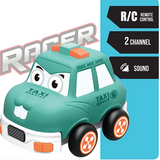 Cartoon Voice Light Remote Control Car Toy