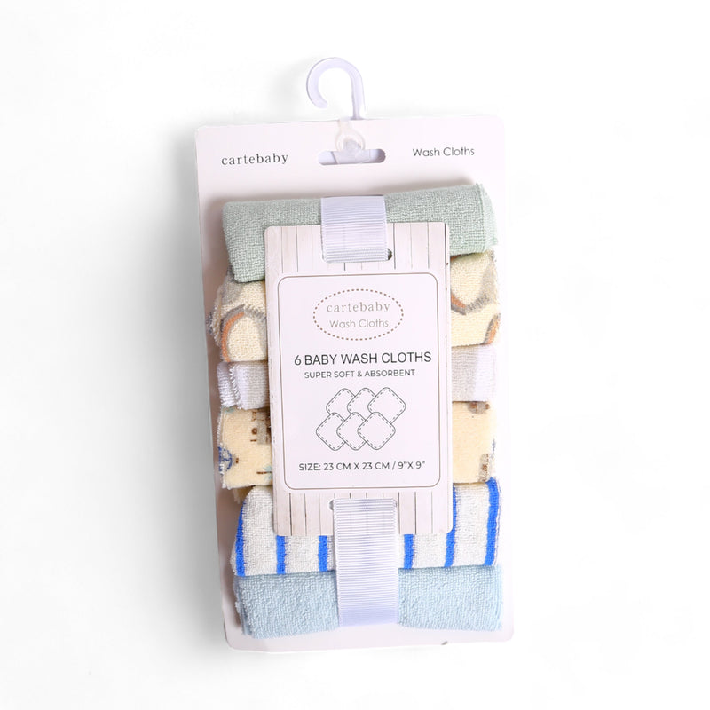 Cartenbay Baby Washcloths - Set of 6