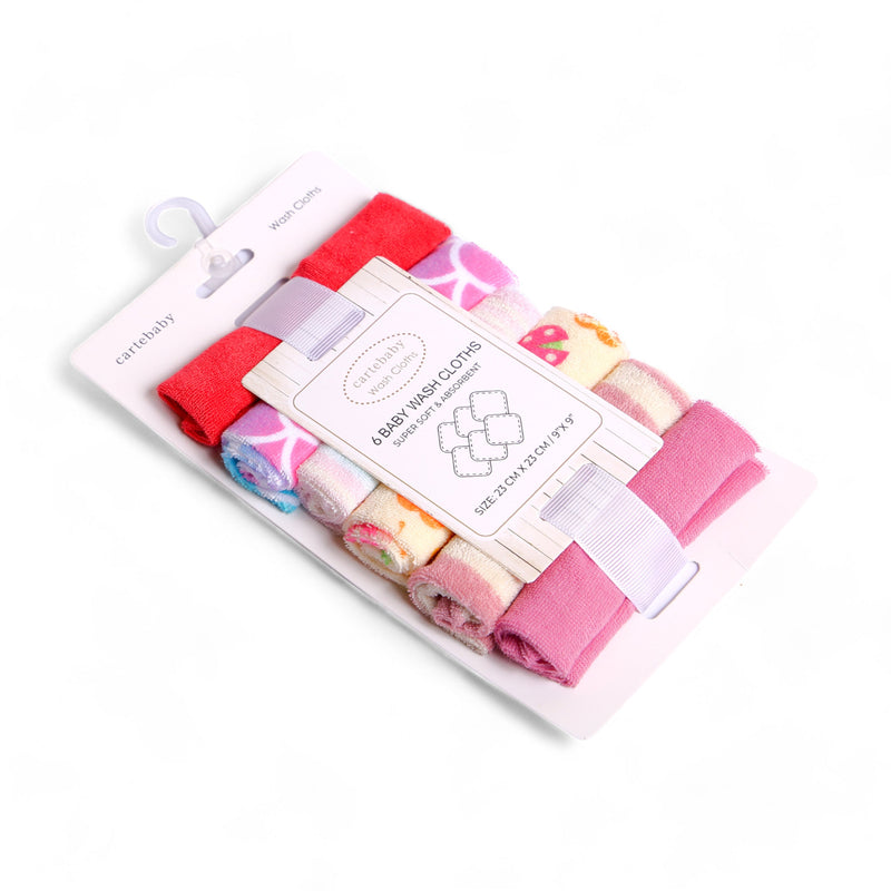 Cartenbay Baby Washcloths - Set of 6